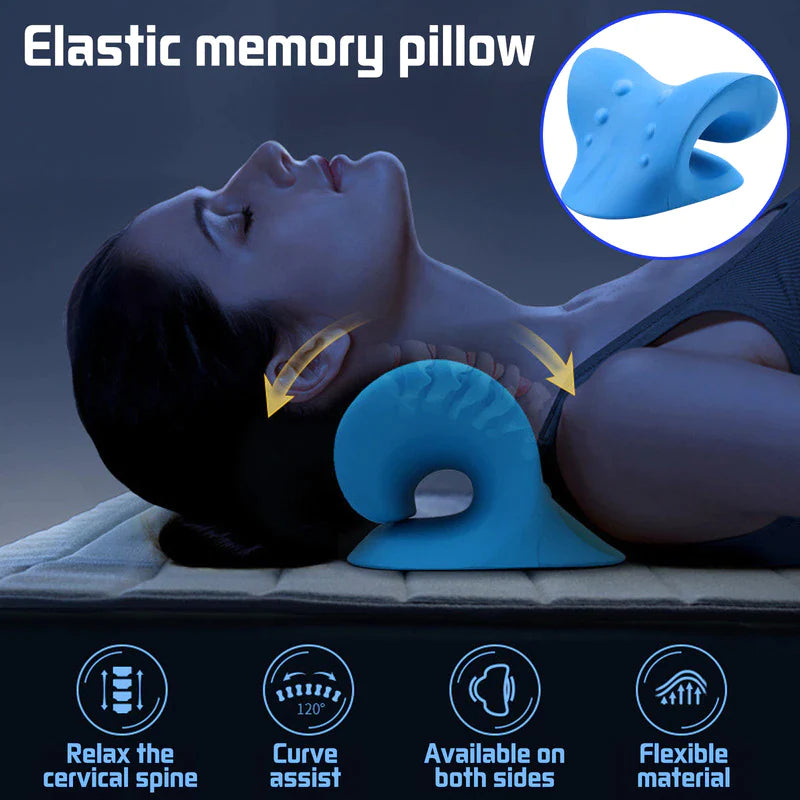 Cervical Spine Stretch Gravity Muscle Relaxation Traction Neck Stretcher Shoulder Massage Pillow Relieve Pain Spine Correction